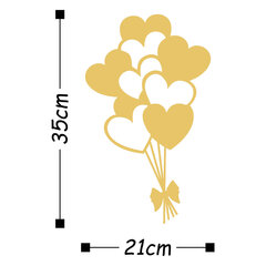 Metāla sienas dekorācija Balloons cena un informācija | Interjera priekšmeti | 220.lv