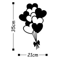 Металлическое украшение стены Balloons цена и информация | Детали интерьера | 220.lv