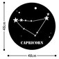 Metāla sienas dekorācija Caprıcorn Horoscope cena un informācija | Interjera priekšmeti | 220.lv