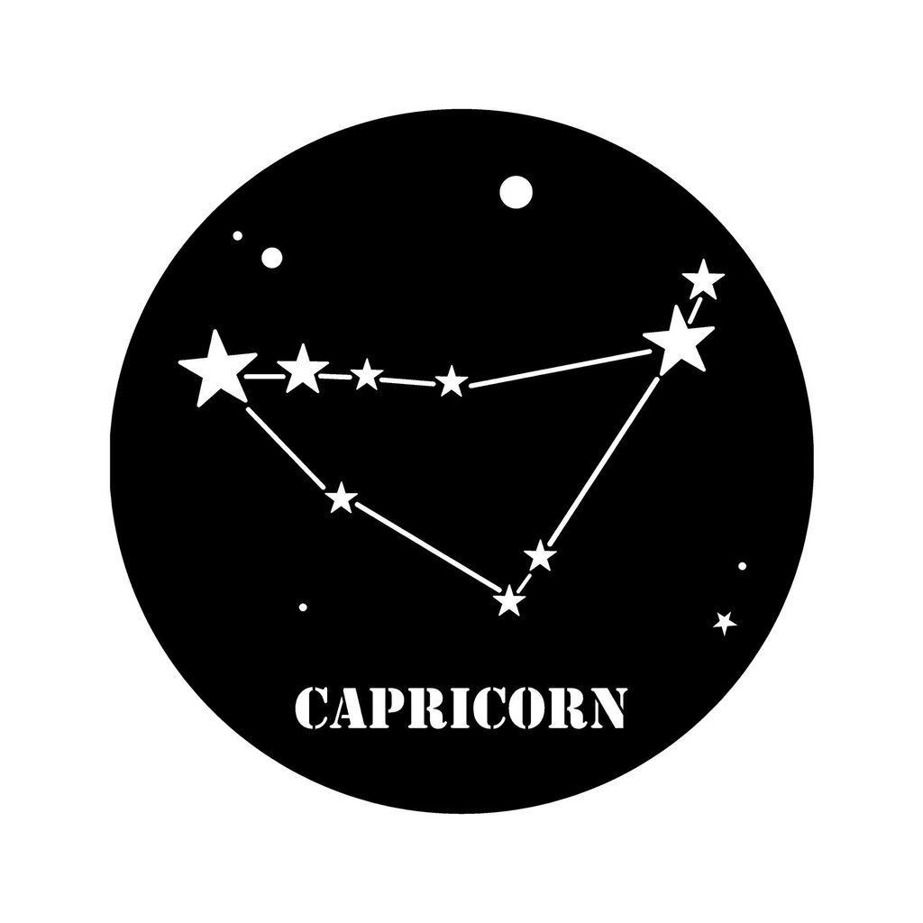 Metāla sienas dekorācija Caprıcorn Horoscope cena un informācija | Interjera priekšmeti | 220.lv