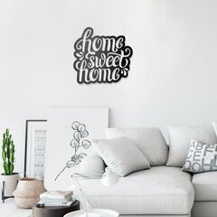 Металлическая декорация на стену Home Sweet Home, 47x50 см цена и информация | Детали интерьера | 220.lv