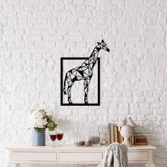 Металлическая декорация на стену Giraffe, 45x60 см цена и информация | Детали интерьера | 220.lv
