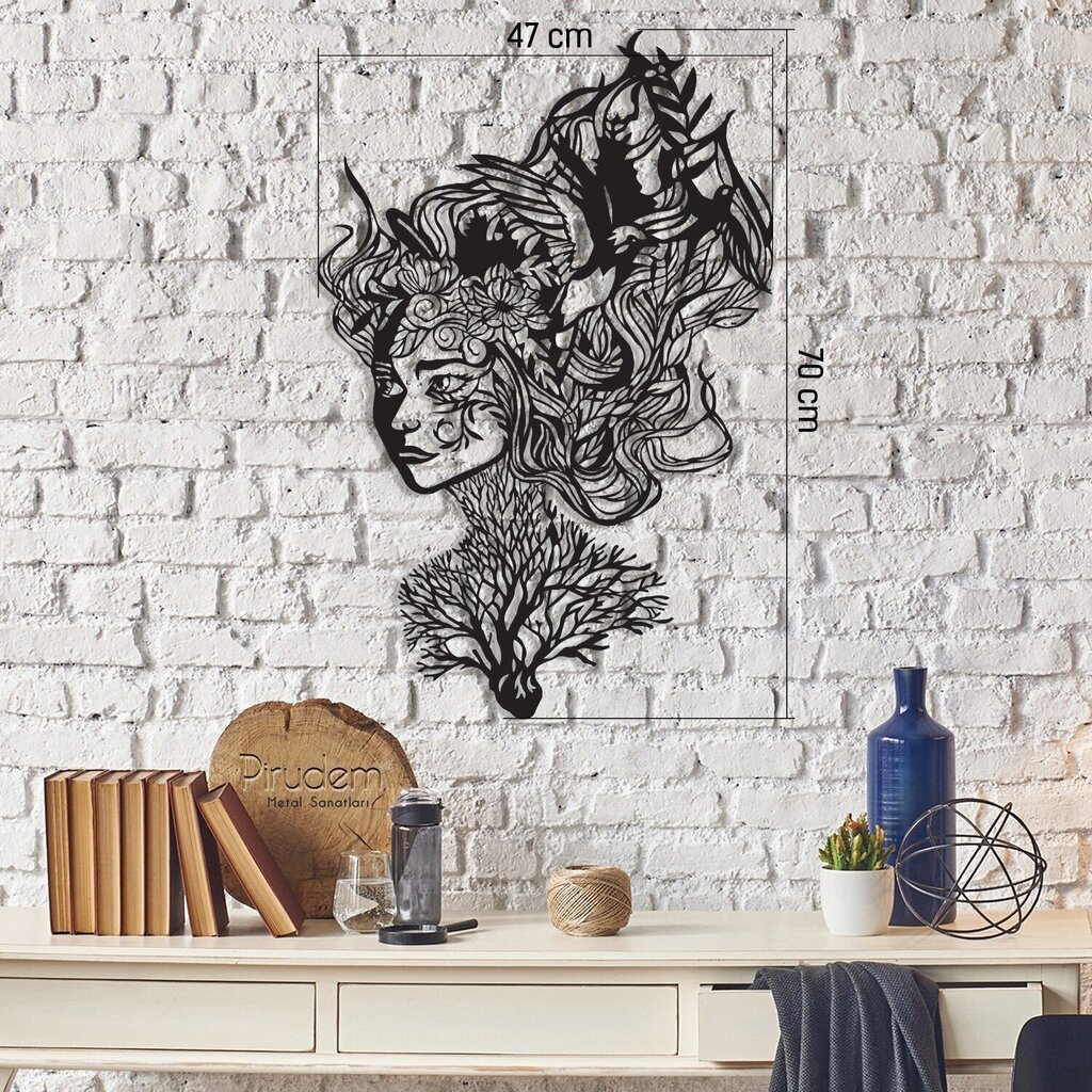 Metāla sienas dekorācija Heart Of Beauty, 47x70 cm cena un informācija | Interjera priekšmeti | 220.lv
