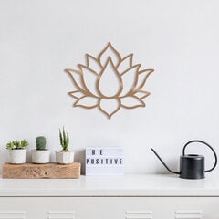 Металлическая декорация на стену Lotus Flower 1 Copper, 50x43 см цена и информация | Детали интерьера | 220.lv