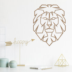Metāla sienas dekorācija Lion Copper, 39x50 cm cena un informācija | Interjera priekšmeti | 220.lv