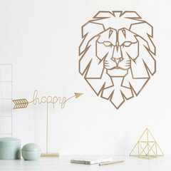 Металлическая декорация на стену Lion Copper, 39x50 см цена и информация | Детали интерьера | 220.lv