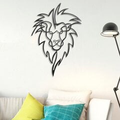 Metāla sienas dekorācija Lion, 50x70 cm cena un informācija | Interjera priekšmeti | 220.lv