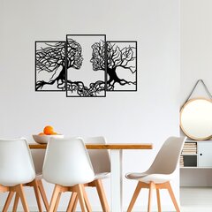 Metāla sienas dekorācija Love Tree, 116x71 cm cena un informācija | Interjera priekšmeti | 220.lv