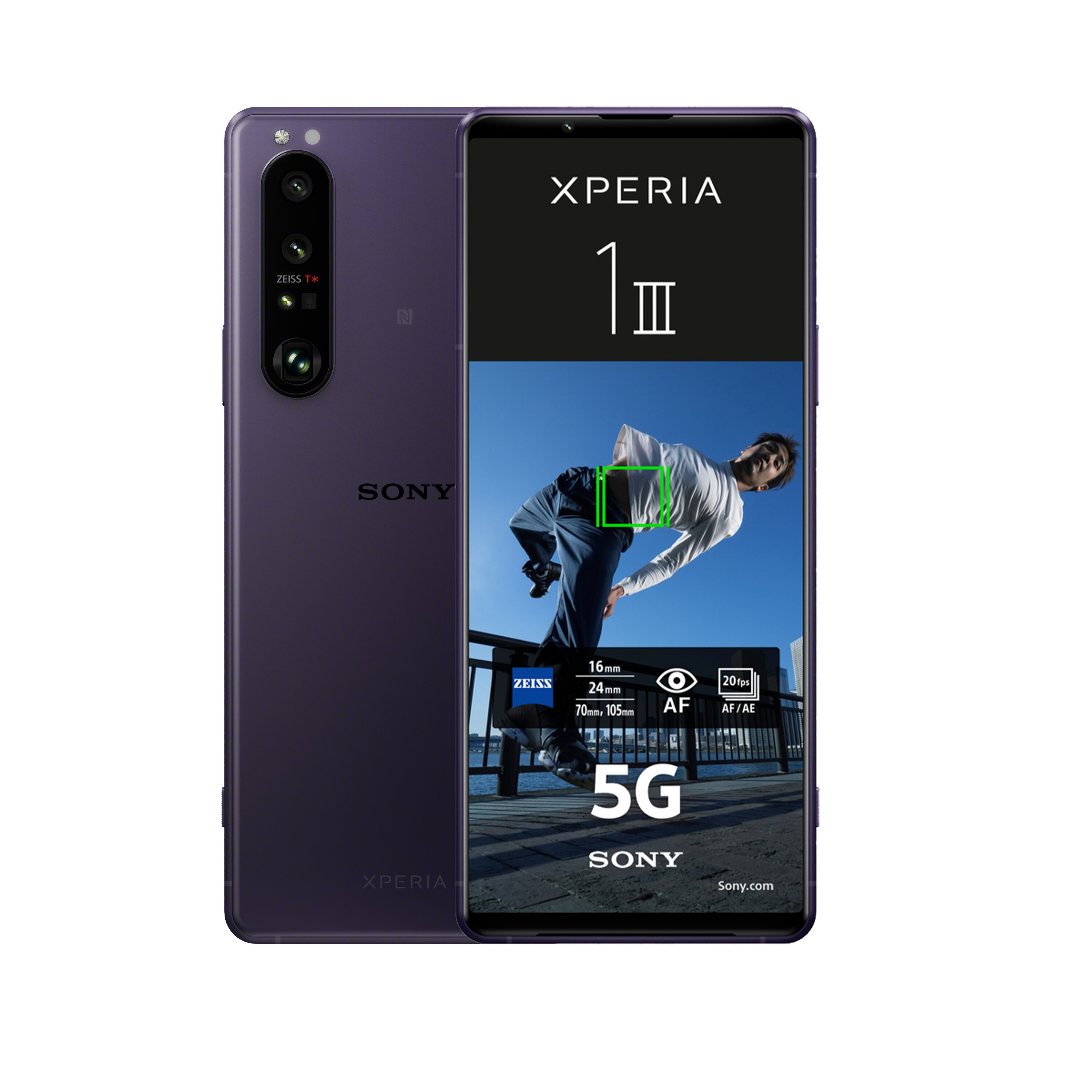 Телефон Sony Xperia 1 III, 256 GB, Dual SIM, Фиолетовый цена | 220.lv