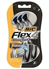 Бритва Bic Flex 4 Comfort + бритвенные головки 4 шт. цена и информация | Косметика и средства для бритья | 220.lv