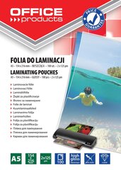 Laminēšanas plēve, A5, 2 x 125 mikroni, 100 loksnes cena un informācija | Kancelejas preces | 220.lv