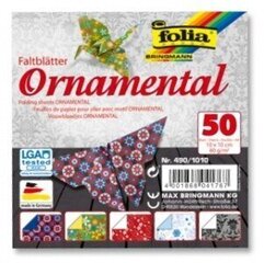 Origami ornaments Folia,10x10 / 50 lapas cena un informācija | Burtnīcas un papīra preces | 220.lv