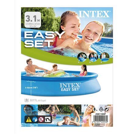 Peldbaseins Intex Easy Set 305x61 cm, bez filtra cena un informācija | Baseini | 220.lv