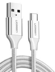 Кабель Ugreen US288 USB-C, QC3.0, 1 м, белый цена и информация | Кабели и провода | 220.lv