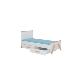 Детская кровать ADRK Furniture Koral 80x190 см, белая цена и информация | Детские кровати | 220.lv