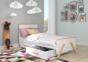 Bērnu gulta Adrk Furniture Koral 90x200 cm, balta цена и информация | Детские кровати | 220.lv