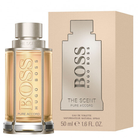 Tualetes ūdens BOSS THE SCENT PURE ACCORD EDT vīriešiem, 50 ml cena un informācija | Vīriešu smaržas | 220.lv