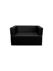 Dīvāns Wood Garden New Bergamo 117 Premium, melns cena un informācija | Dārza krēsli | 220.lv