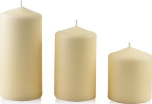 Svece Classic Candles Cream, 18 cm cena un informācija | Sveces un svečturi | 220.lv