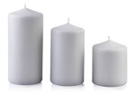 Svece Classic Candles Grey L, 18 cm