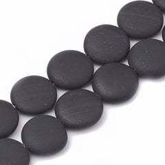 Dabīgā melnā akmens pērlītes 19-20x6-7 mm, 4 gab., 1 soma cena un informācija | Rotu veidošana, pērļošana | 220.lv