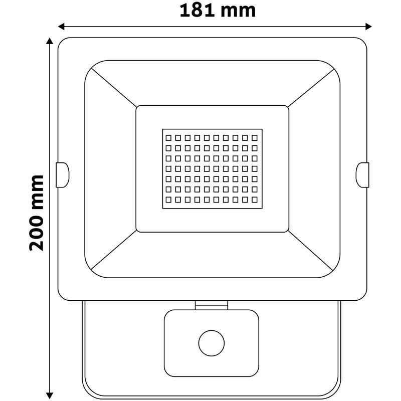 LED prožektors SMD ar kustības sensoru Avide 1x30 W цена и информация | Āra apgaismojums | 220.lv