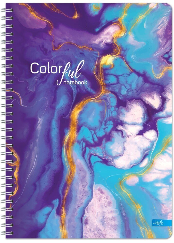 Klade ar spirāli Colorful, A4, 80 līniju lapas cena un informācija | Burtnīcas un papīra preces | 220.lv