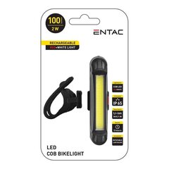Uzlādējams velosipēda lukturis Entac LED 2W USB цена и информация | Велосипедные фонари, отражатели | 220.lv
