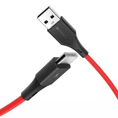 Kabelis Blitzwolf USB - USB type C, 1,8m BW-TC15, sarkans цена и информация | Кабели и провода | 220.lv