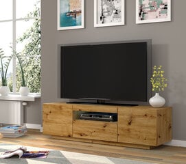 ТВ столик RTV Aura 150 со светодиодным освещением, коричневый цена и информация | Тумбы под телевизор | 220.lv
