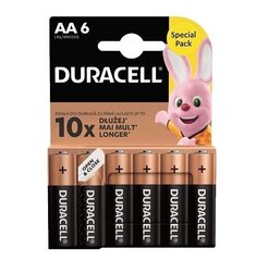 Батарейки щелочные ААА (6 шт.) Duracell цена и информация | Батарейки | 220.lv