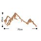 Metāla sienas dekorācija Mountain Copper, 70x30 cm cena un informācija | Interjera priekšmeti | 220.lv