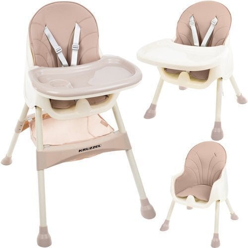 Bērnu krēsls 3 in 1, gaiši rozā цена и информация | Barošanas krēsli | 220.lv