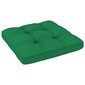 Spilvens dīvānam no paletēm, 50x50x12 cm, zaļš cena un informācija | Krēslu paliktņi | 220.lv