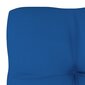 Spilvens dīvānam no paletēm, 80x80x12 cm, zils cena un informācija | Krēslu paliktņi | 220.lv