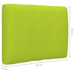 Spilvens dīvānam no paletēm, 50x40x12 cm, zaļš cena un informācija | Krēslu paliktņi | 220.lv
