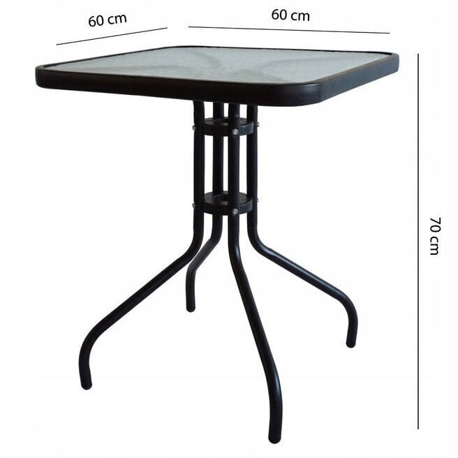 Dārza / terases galds 60 cm ModernHome cena un informācija | Dārza galdi | 220.lv