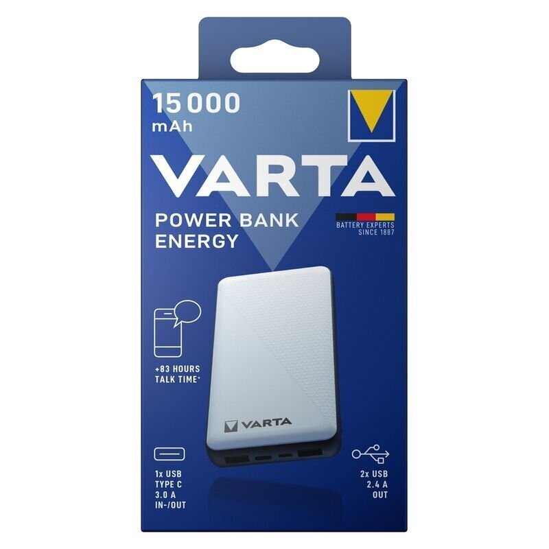 Rezerves barošanas bloks Varta Energy 15000mAh цена и информация | Lādētāji-akumulatori (Power bank) | 220.lv