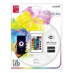 LED lente Avide RGB WiFi 5050 ar pulti, 5 m IP65 cena un informācija | LED lentes | 220.lv