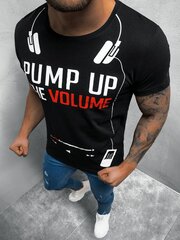 Vīriešu melns T-krekls "Volume" O/1171-42441-XL цена и информация | Мужские футболки | 220.lv