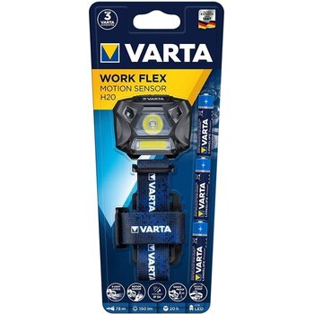 Фонарик на голову Varta H20 SENSOR 4.8W + 3W COB 3xAAA цена и информация | Фонарики | 220.lv