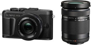 Olympus PEN E-PL10 + ED 14-42mm EZ PANCAKE + ED 40-150mm F4‑5.6 R (Black) цена и информация | Цифровые фотоаппараты | 220.lv