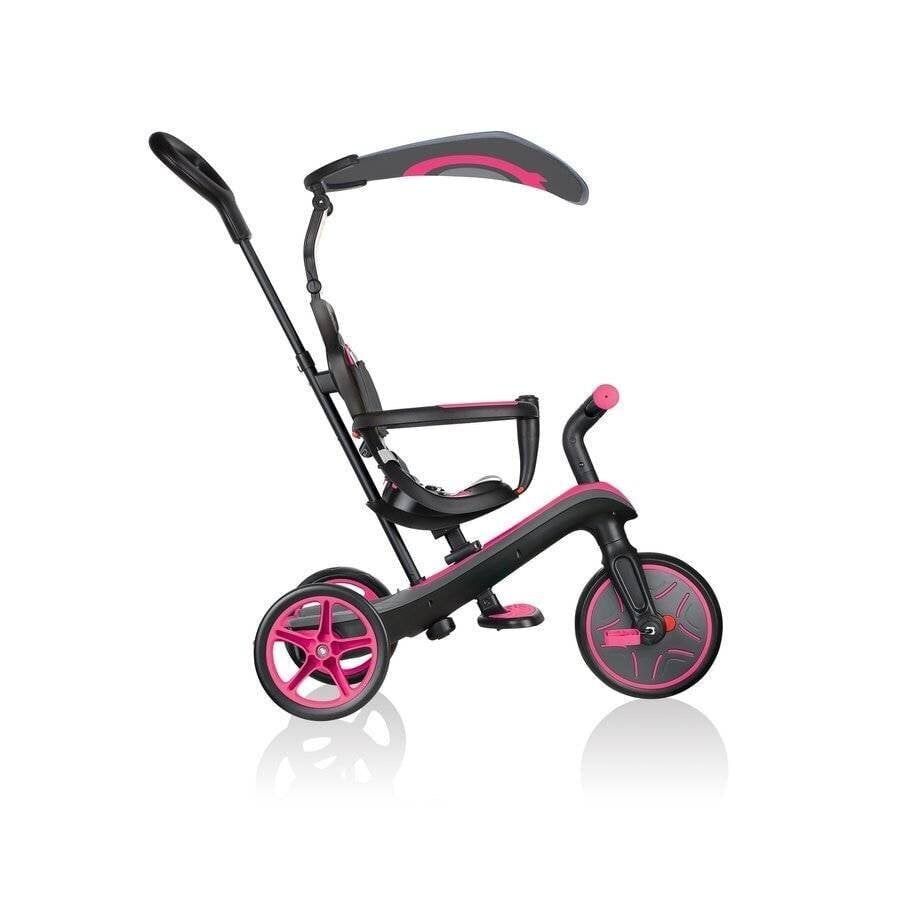 Skrejritenis Globber Trike Explorer 4in1, rozā, 632-110 cena un informācija | Trīsriteņi | 220.lv