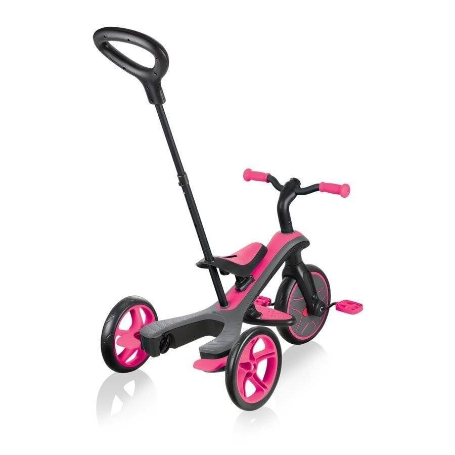 Skrejritenis Globber Trike Explorer 4in1, rozā, 632-110 cena un informācija | Trīsriteņi | 220.lv