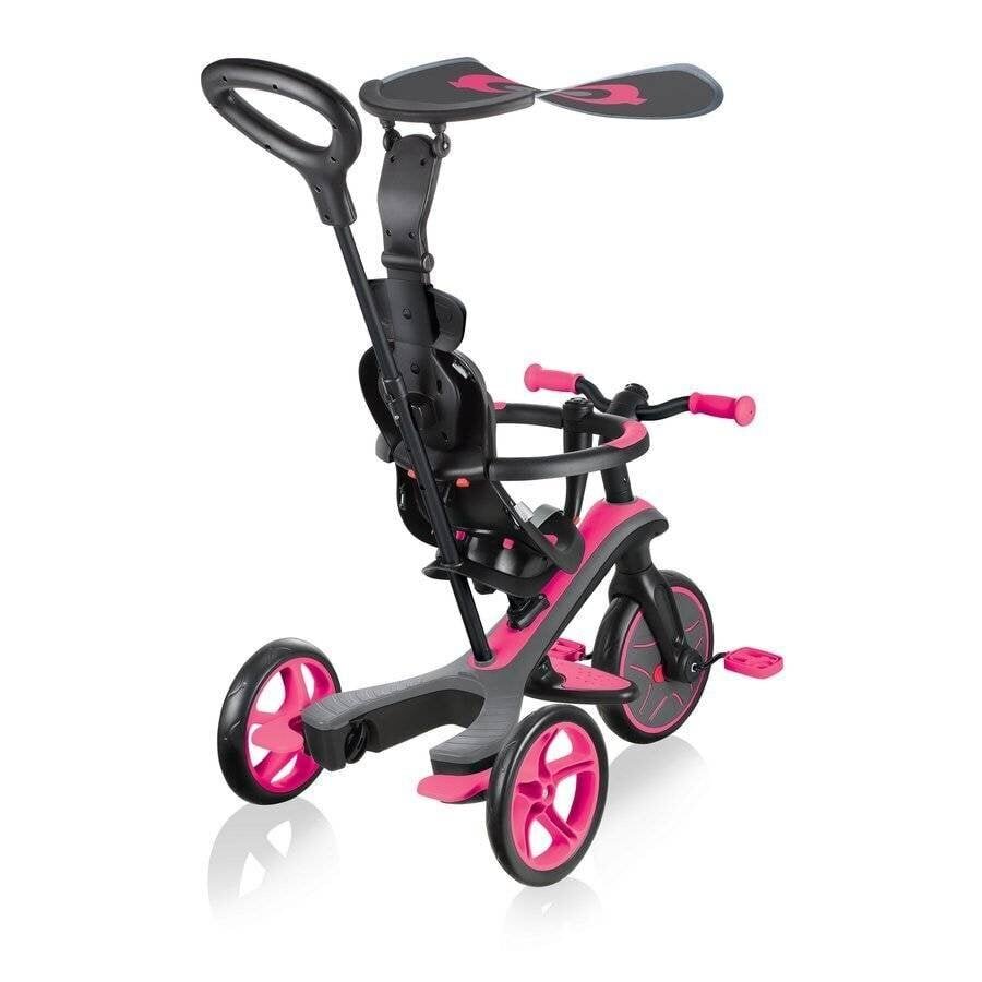 Skrejritenis Globber Trike Explorer 4in1, rozā, 632-110 цена и информация | Trīsriteņi | 220.lv