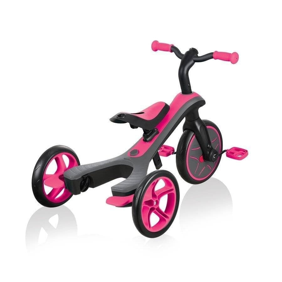 Skrejritenis Globber Trike Explorer 4in1, rozā, 632-110 cena un informācija | Trīsriteņi | 220.lv