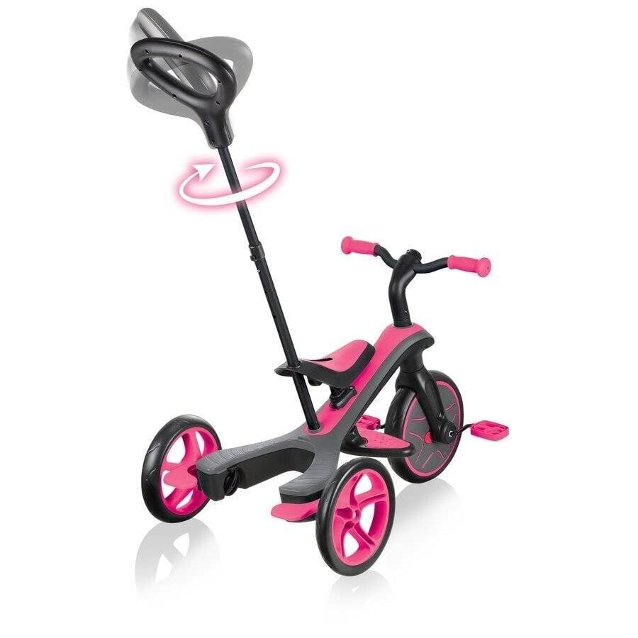 Skrejritenis Globber Trike Explorer 4in1, rozā, 632-110 cena un informācija | Trīsriteņi | 220.lv