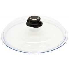 Стеклянная крышка с кнопкой вентиляции, 20 см цена и информация | Cковородки | 220.lv