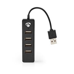 Концентратор с 4 портами USB, USB 2.0 цена и информация | Адаптеры и USB разветвители | 220.lv