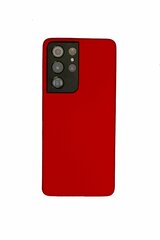Silikona vāciņš Samsung Galaxy S21 Ultra SoundBerry, sarkana цена и информация | Чехлы для телефонов | 220.lv